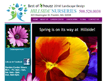 Tablet Screenshot of hillsidenurseries.com